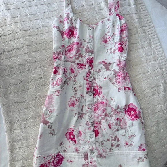 For Love And Lemons Pink Floral Dress - Picture 2 of 9